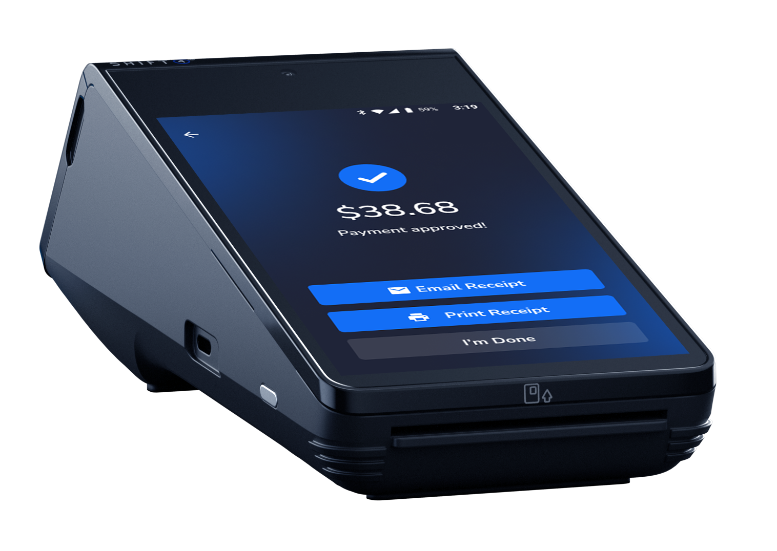 Shift4 Dine handheld payment device